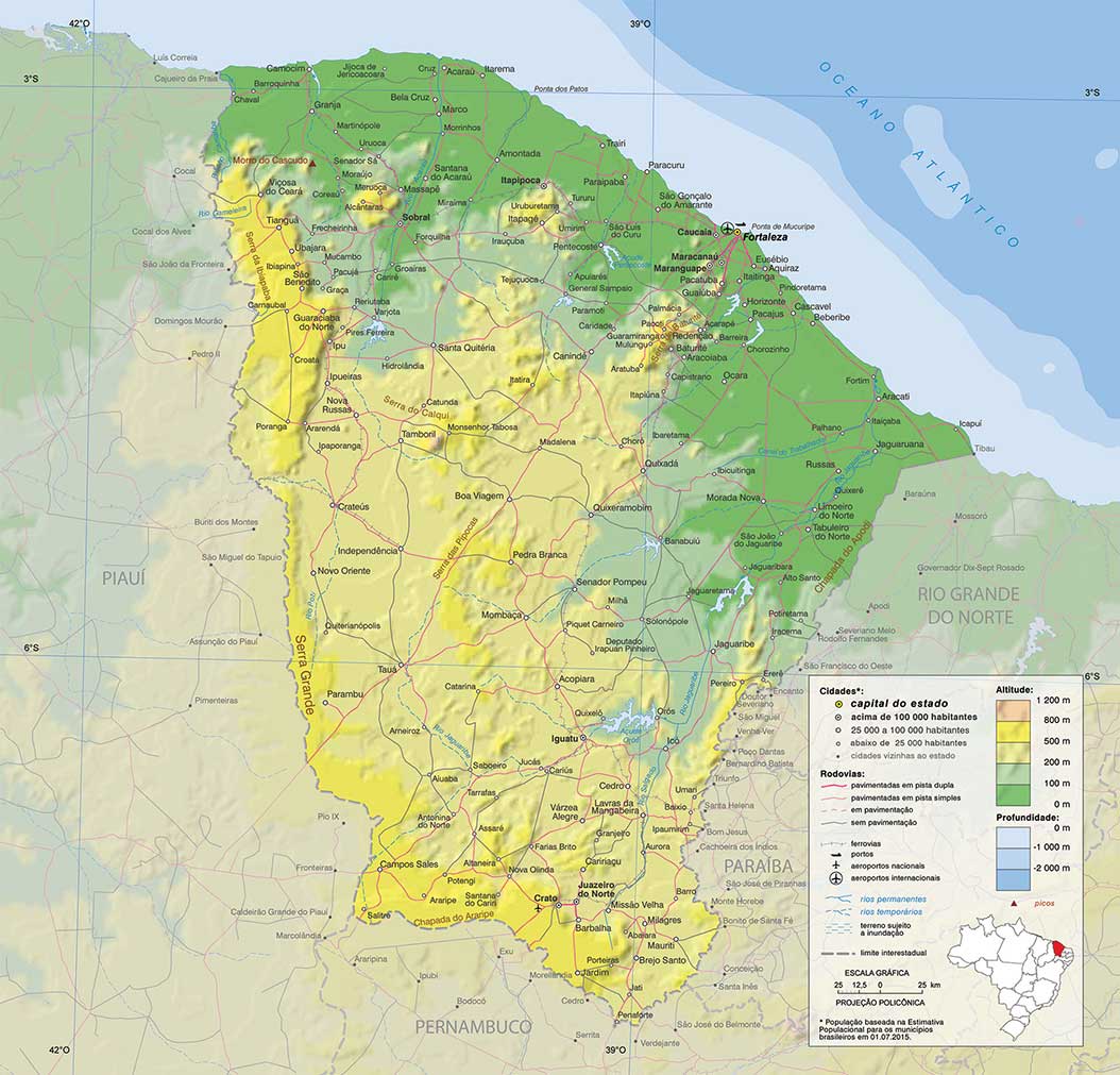 Ceará CE Atlas Geográfico Escolar IBGE