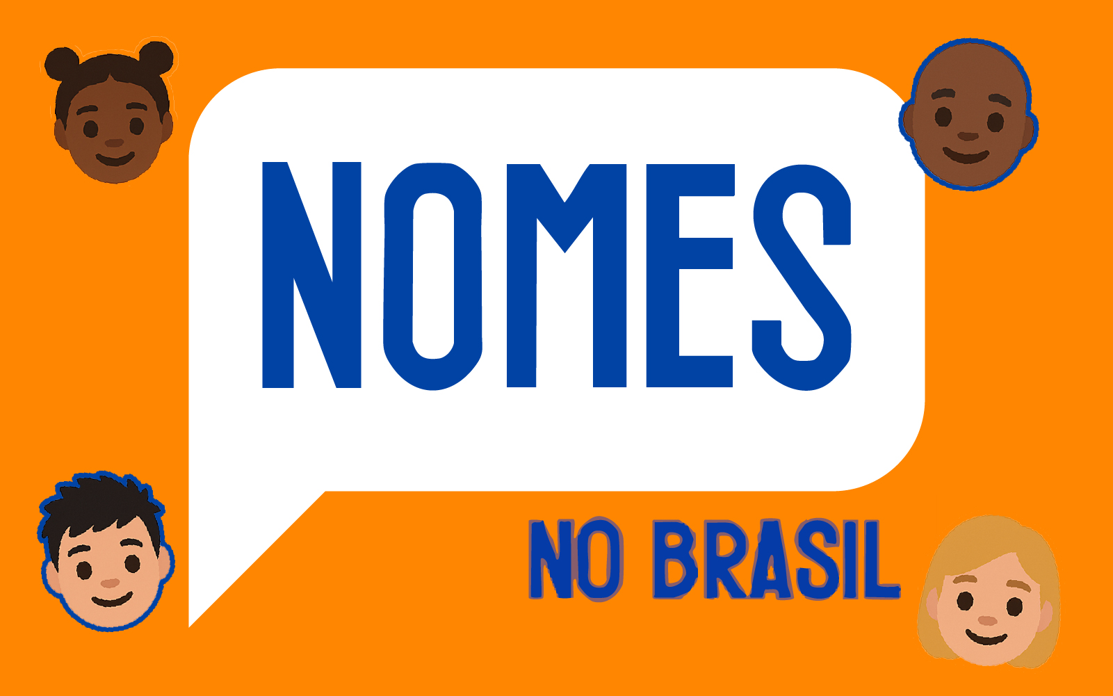 Logotipo do aplicativo Nomes no Brasil.