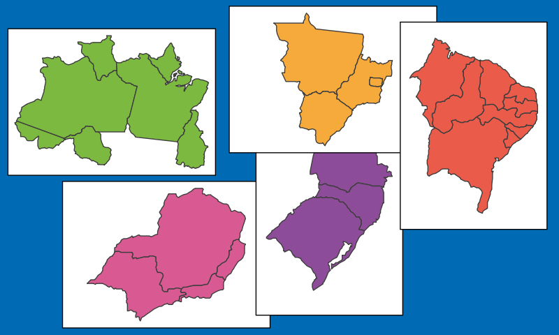 Atlas - Brasil: As cinco regiões brasileiras em fatos e números - Guia do  Estudante